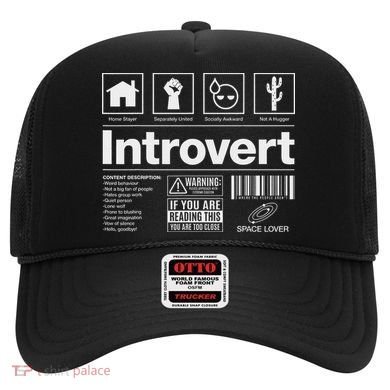 Introvert Label Signs Hat