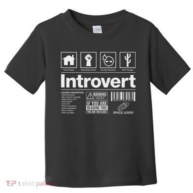 Introvert Label Signs Toddler T-Shirt