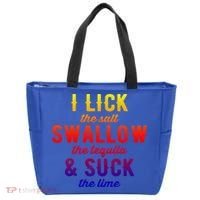 I Lick Salt Swallow Tequila Suck Lime Funny Mexican Ing Cool Gift Tote Bag thumb 0
