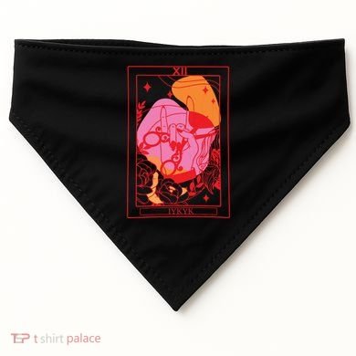 Iykyk Lesbian Sapphic Tarot Card USA-Made Doggie Bandana