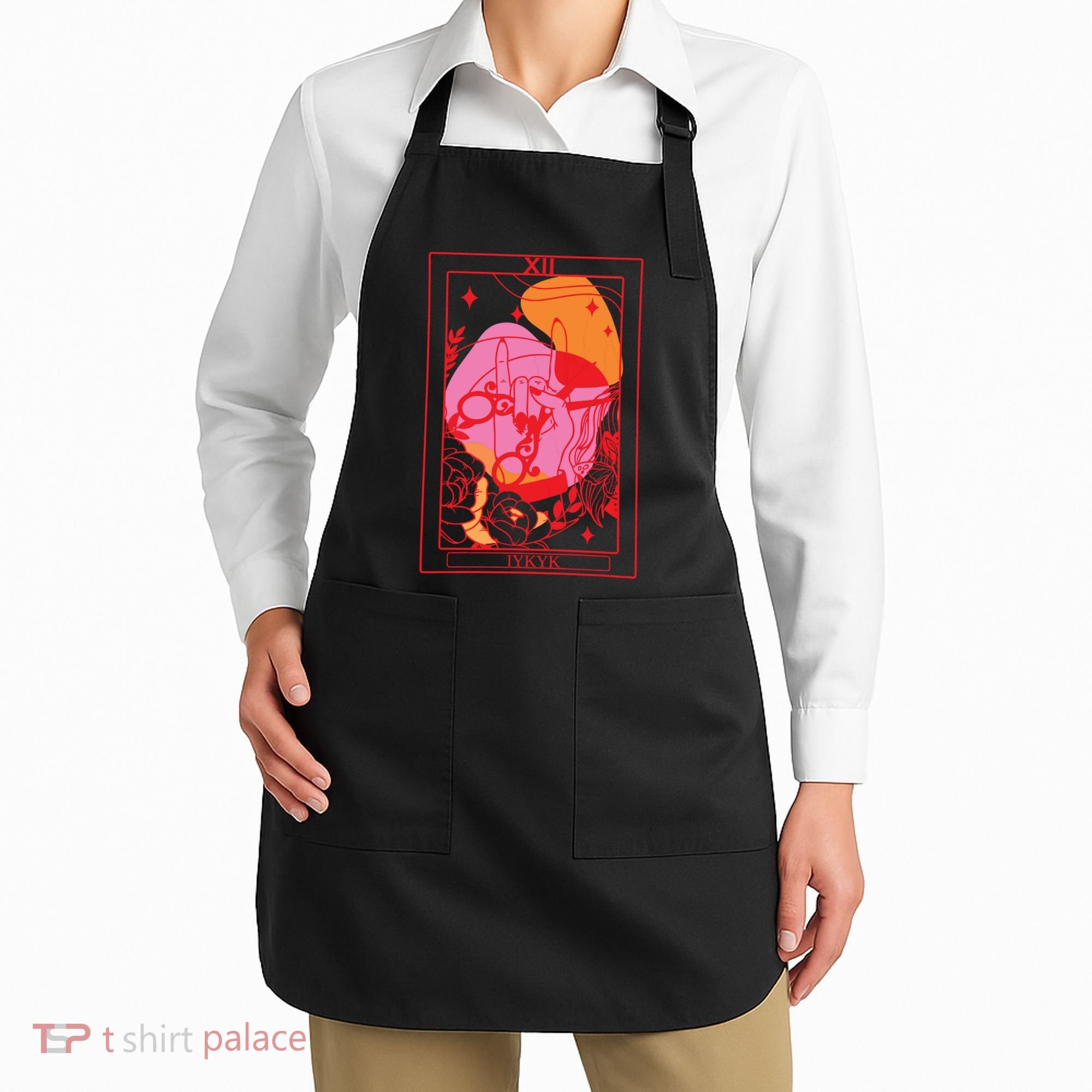 Iykyk Lesbian Sapphic Tarot Card Apron