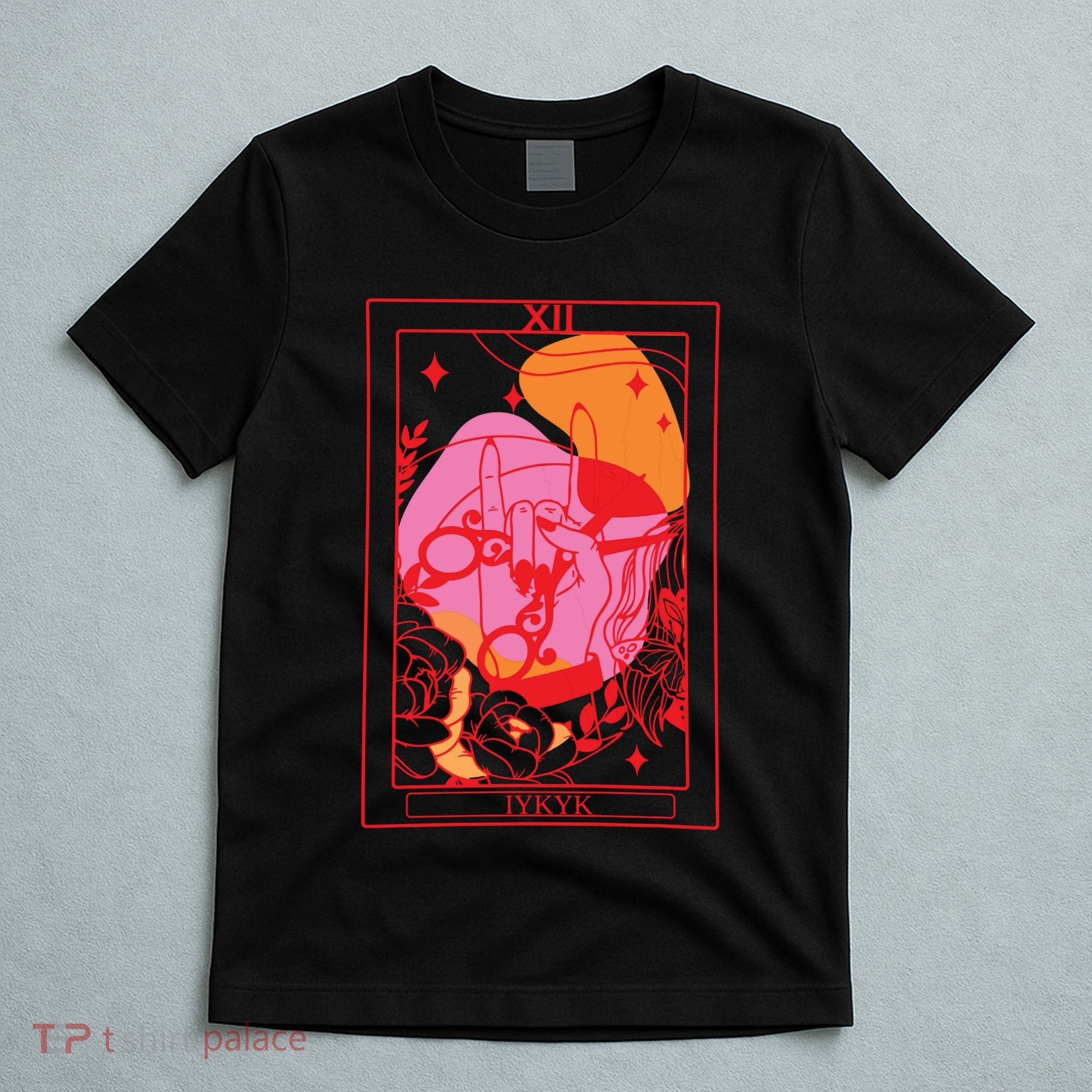 Iykyk Lesbian Sapphic Tarot Card T-Shirt