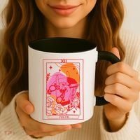 Iykyk Lesbian Sapphic Tarot Card Coffee Mug thumb 3