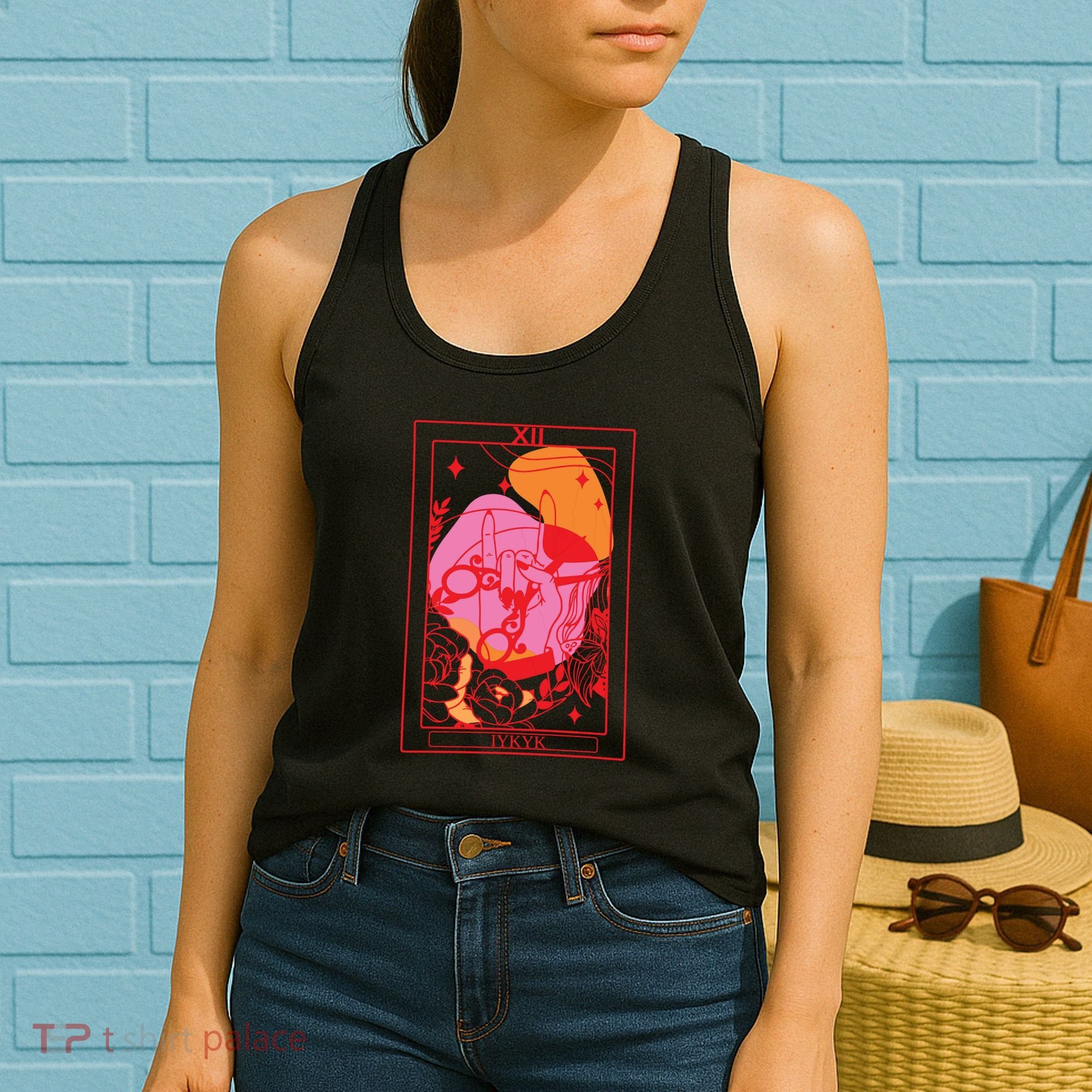 Iykyk Lesbian Sapphic Tarot Card Women's Tank Top