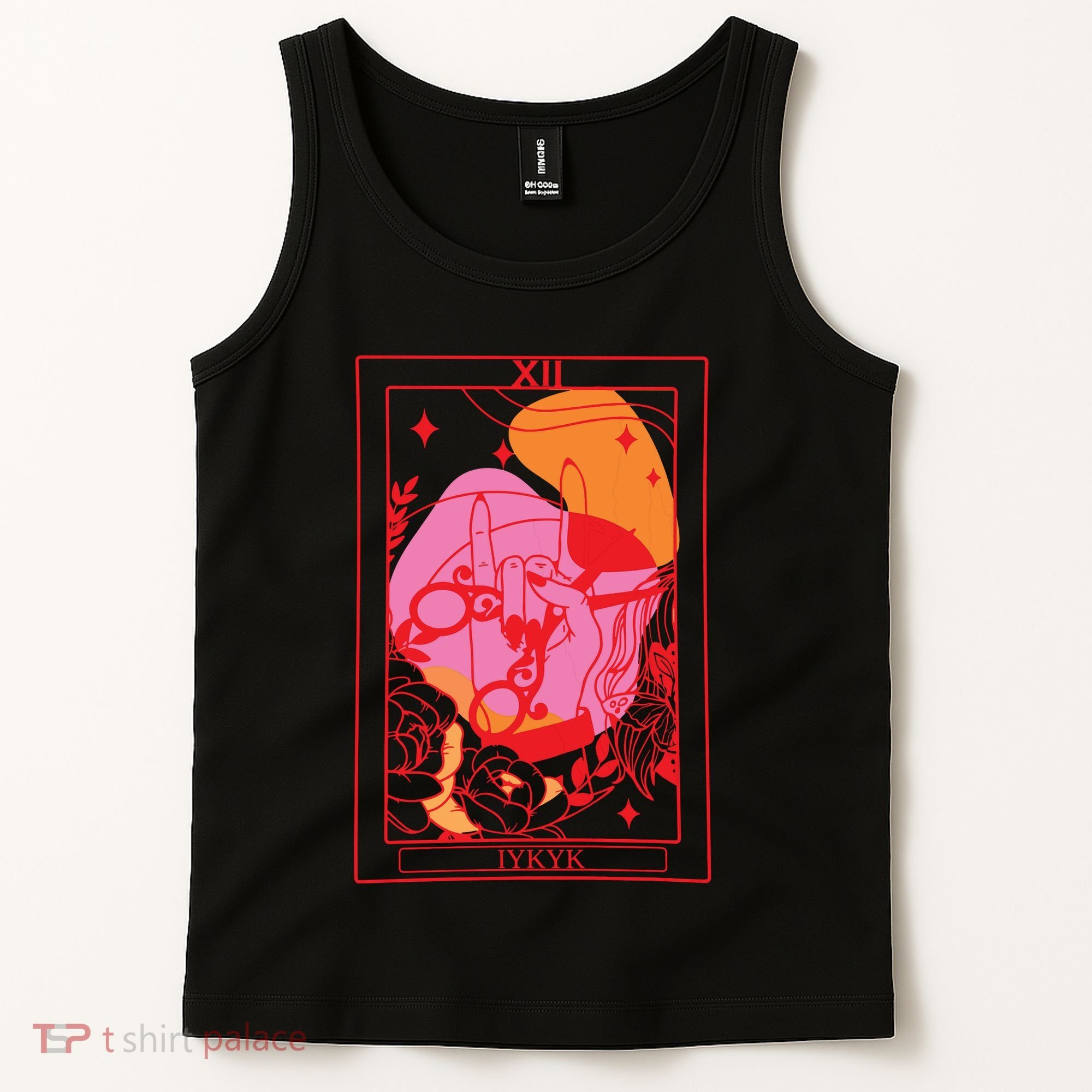 Iykyk Lesbian Sapphic Tarot Card Tank Top
