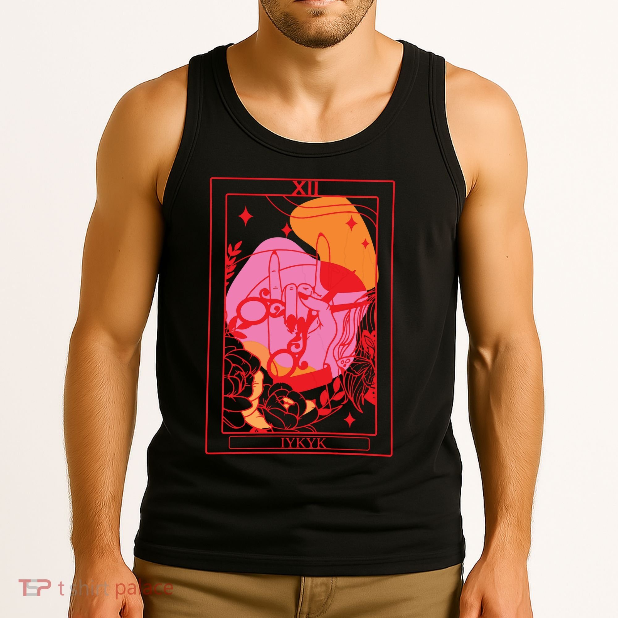Iykyk Lesbian Sapphic Tarot Card Tank Top