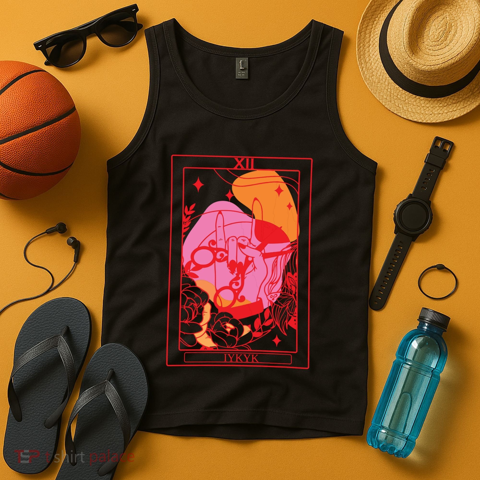 Iykyk Lesbian Sapphic Tarot Card Tank Top
