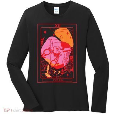 Iykyk Lesbian Sapphic Tarot Card Women's Long Sleeve Shirt