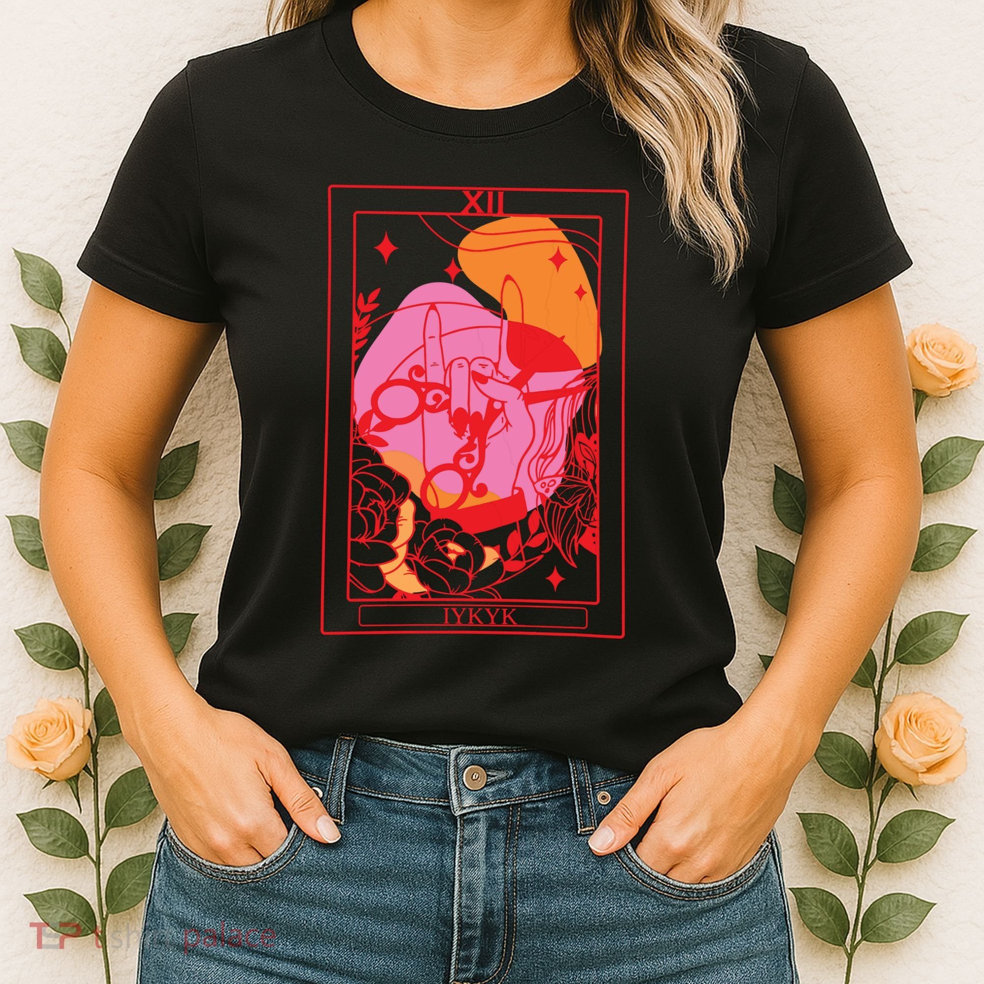 Iykyk Lesbian Sapphic Tarot Card Women's T-Shirt