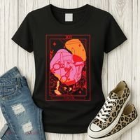 Iykyk Lesbian Sapphic Tarot Card Women's T-Shirt thumb 3