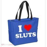 I Love Sluts I Heart Sluts Tote Bag thumb 2