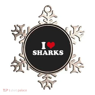 I Love Sharks Ornament