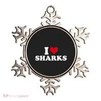 I Love Sharks Ornament thumb 0