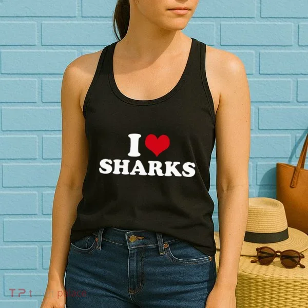 I Love Sharks Women's Tank Top