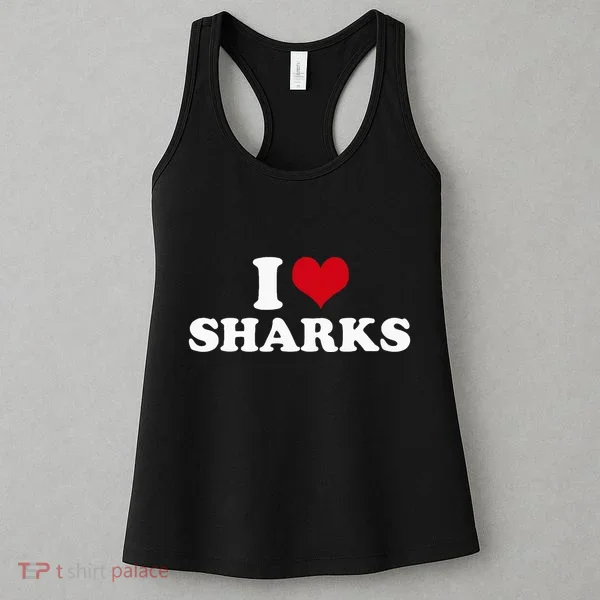 I Love Sharks Women's Tank Top
