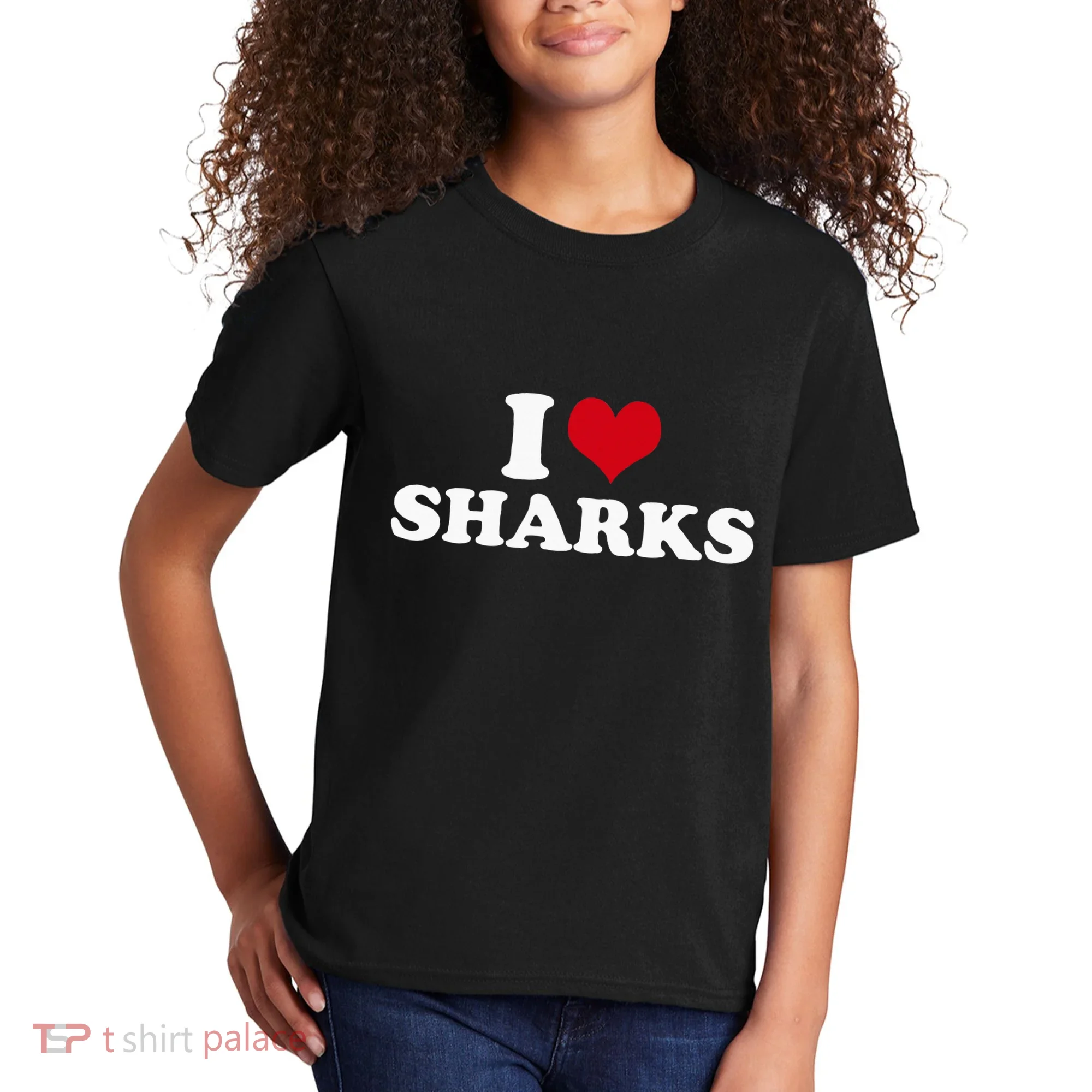 I Love Sharks Kids T-Shirt