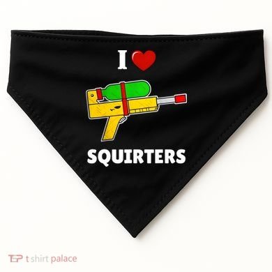 I Love Squirters Heart Design I Love Squirters USA-Made Doggie Bandana