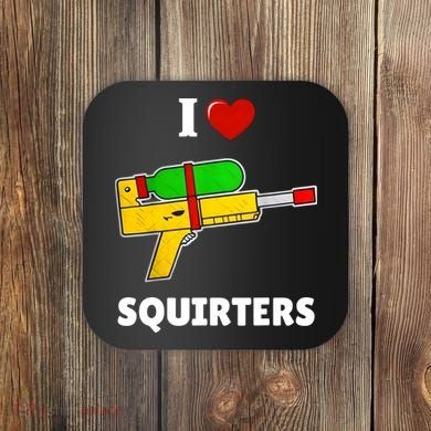 I Love Squirters Heart Design I Love Squirters Coaster
