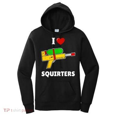 I Love Squirters Heart Design I Love Squirters Women's Hoodie
