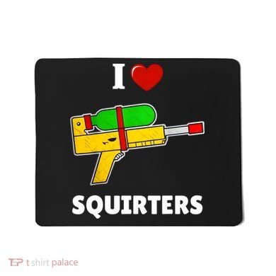 I Love Squirters Heart Design I Love Squirters Mousepad