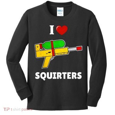 I Love Squirters Heart Design I Love Squirters Kids Long Sleeve Shirt