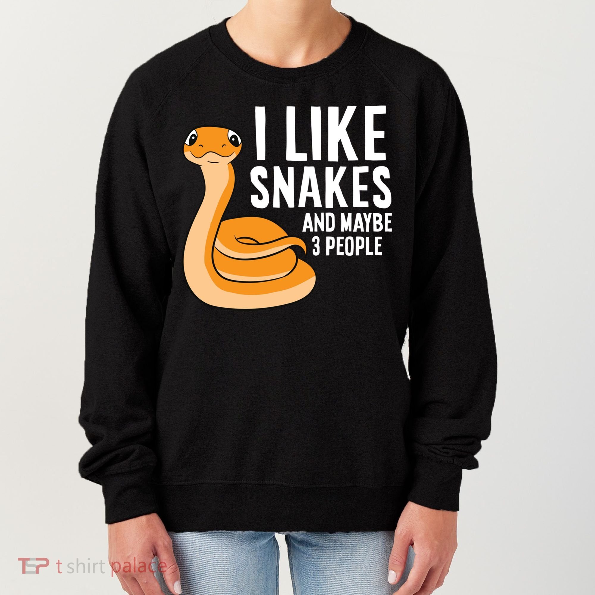 I Like Snakes And Maybe 3 People Snake Reptile Lover Cool Gift Women's Sweatshirt