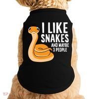 I Like Snakes And Maybe 3 People Snake Reptile Lover Cool Gift Doggie Tank thumb 0