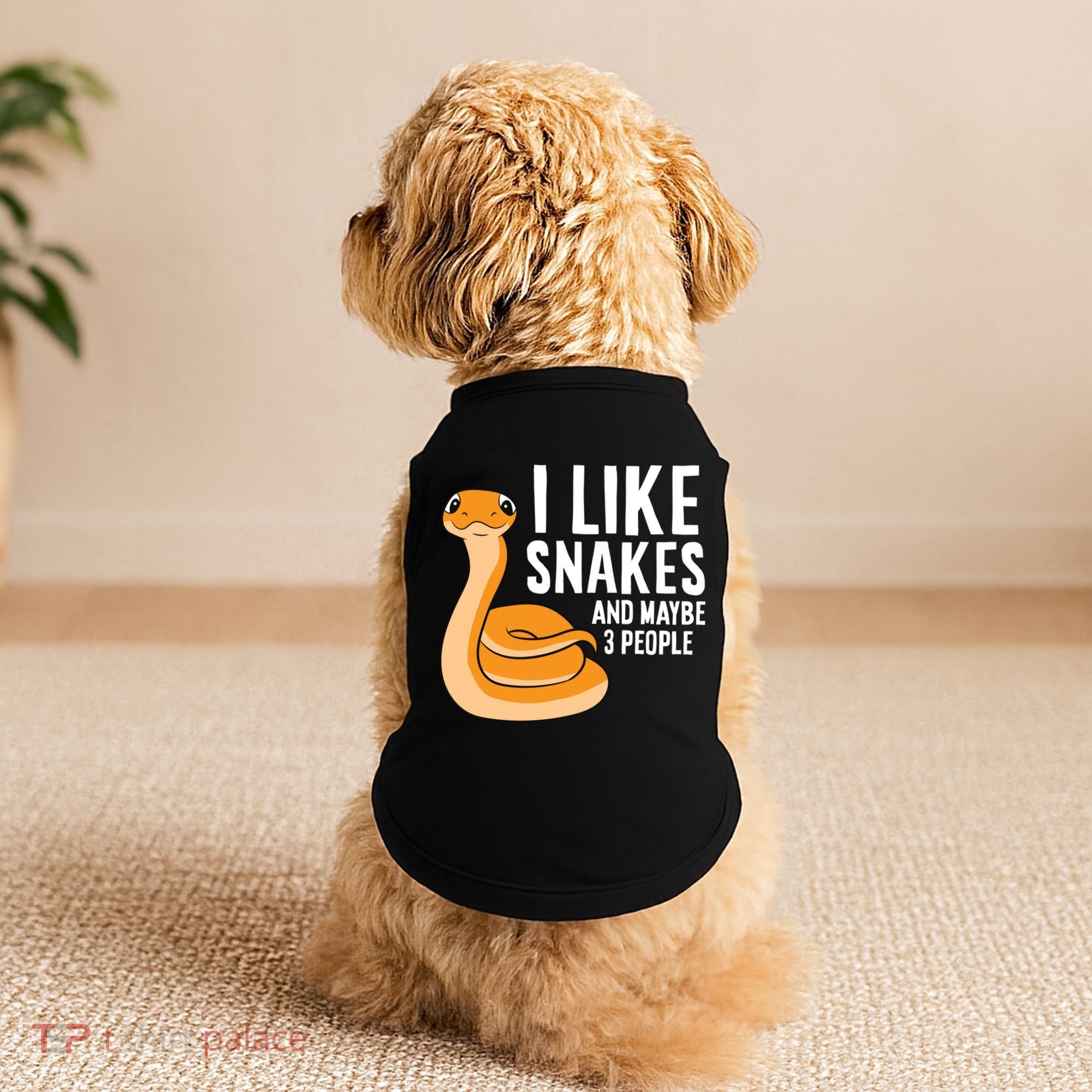 I Like Snakes And Maybe 3 People Snake Reptile Lover Cool Gift Doggie Tank
