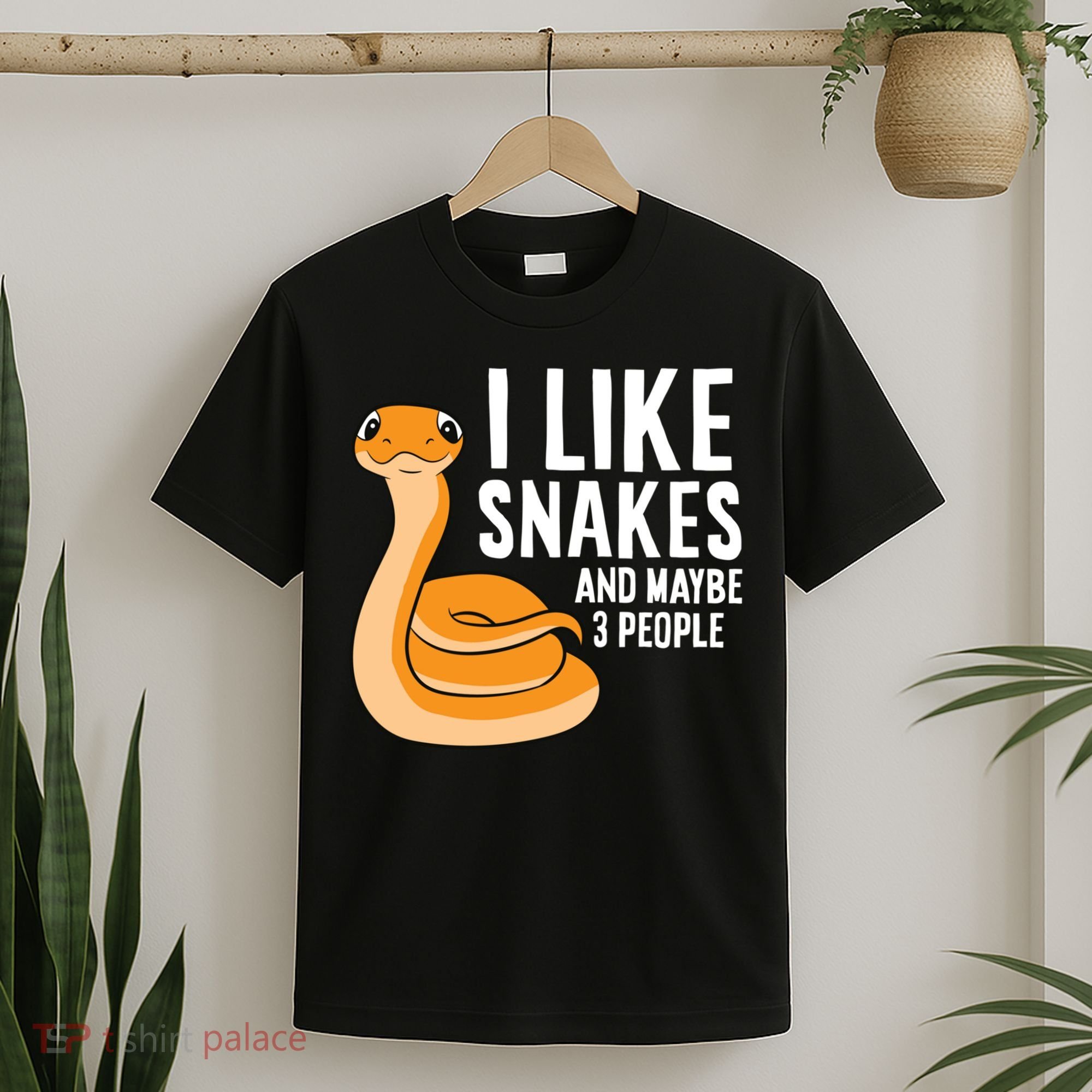 I Like Snakes And Maybe 3 People Snake Reptile Lover Cool Gift T-Shirt