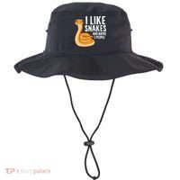 I Like Snakes And Maybe 3 People Snake Reptile Lover Cool Gift Bucket Hat thumb 0