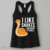 I Like Snakes And Maybe 3 People Snake Reptile Lover Cool Gift Women's Tank Top thumb 3