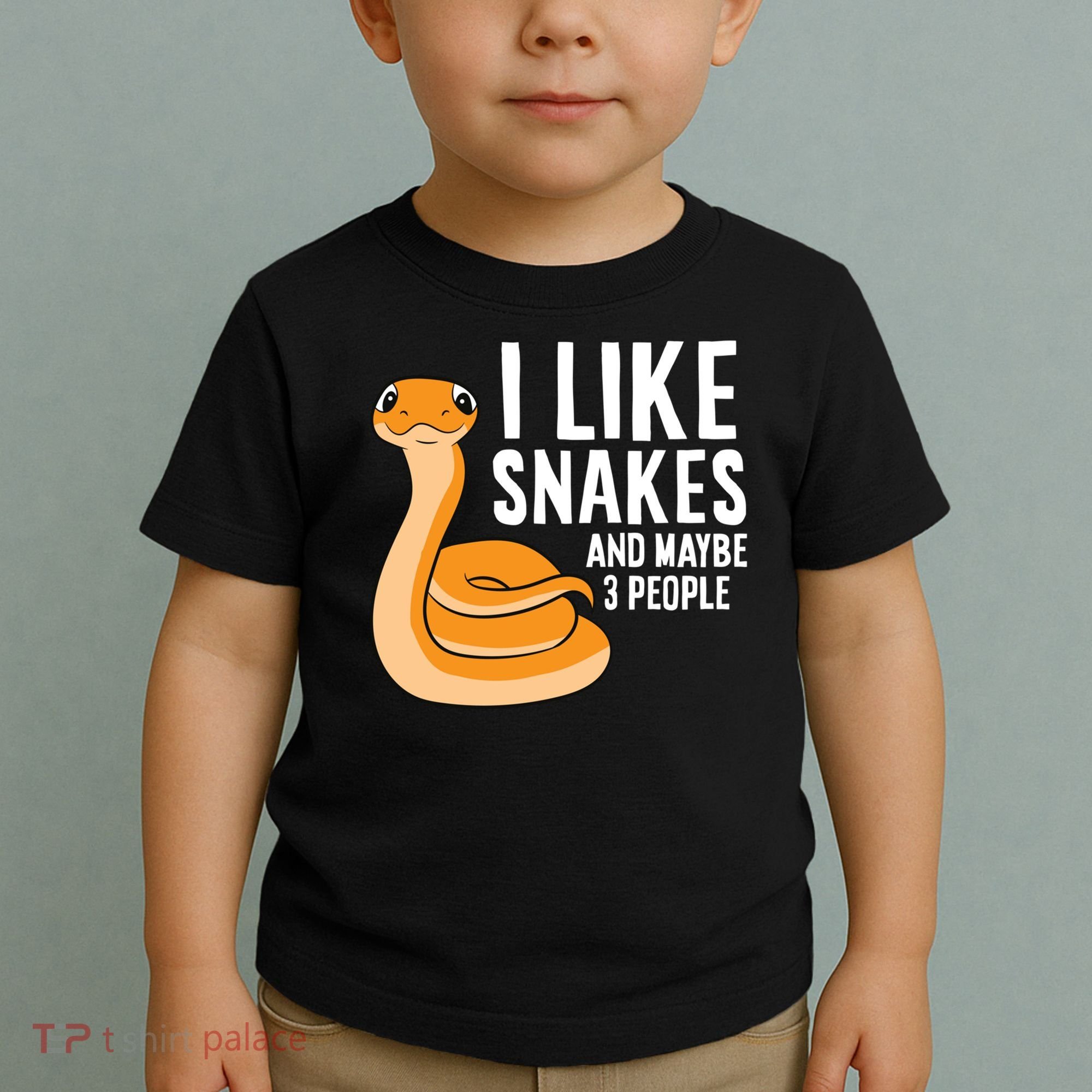 I Like Snakes And Maybe 3 People Snake Reptile Lover Cool Gift Toddler T-Shirt
