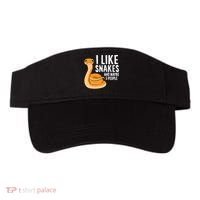 I Like Snakes And Maybe 3 People Snake Reptile Lover Cool Gift Visor thumb 0