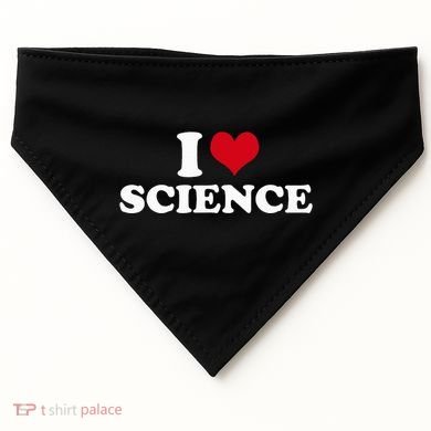 I Love Science USA-Made Doggie Bandana