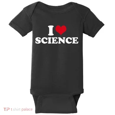 I Love Science Baby Bodysuit