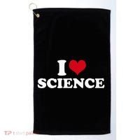 I Love Science Golf Towel thumb 0