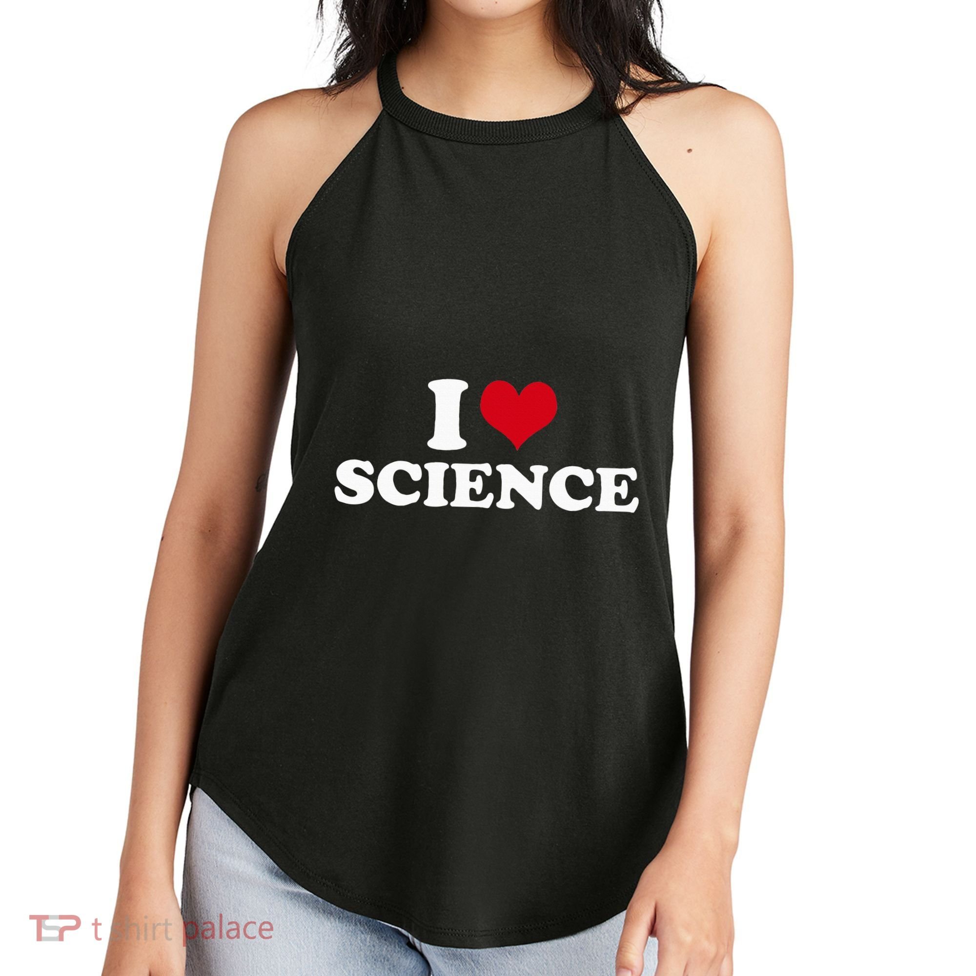 I Love Science Women's Perfect Tri Rocker Tank