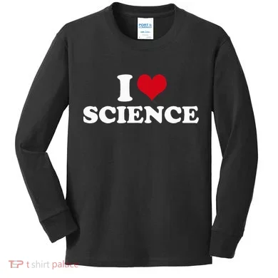 I Love Science Kids Long Sleeve Shirt