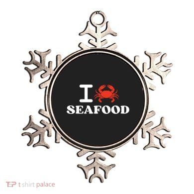 I Love Seafood Crab Shellfish National Seafood Month Gift Ornament