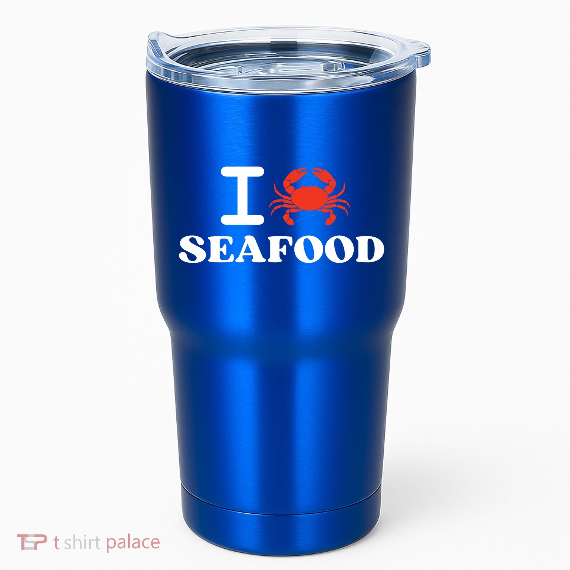 I Love Seafood Crab Shellfish National Seafood Month Gift Tumbler