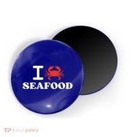 I Love Seafood Crab Shellfish National Seafood Month Gift Magnet thumb 0