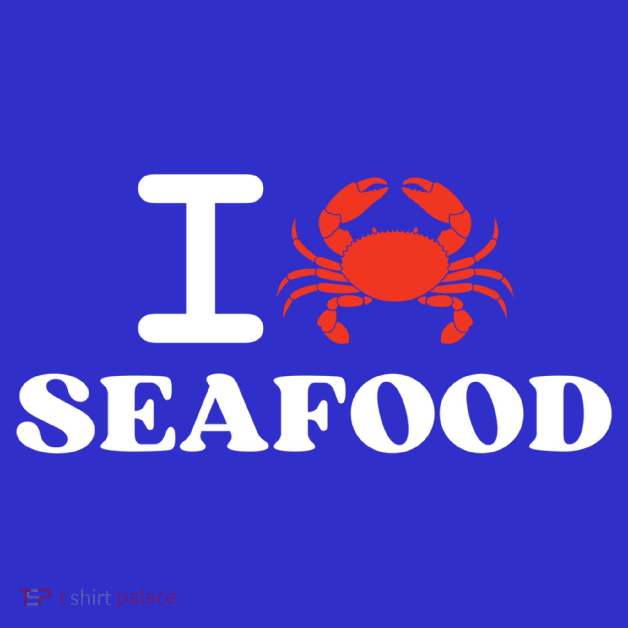 I Love Seafood Crab Shellfish National Seafood Month Gift Women's Tank Top