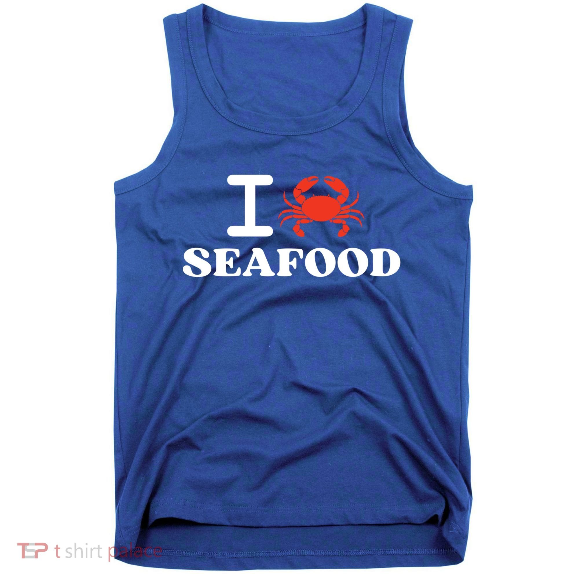 I Love Seafood Crab Shellfish National Seafood Month Gift Tank Top