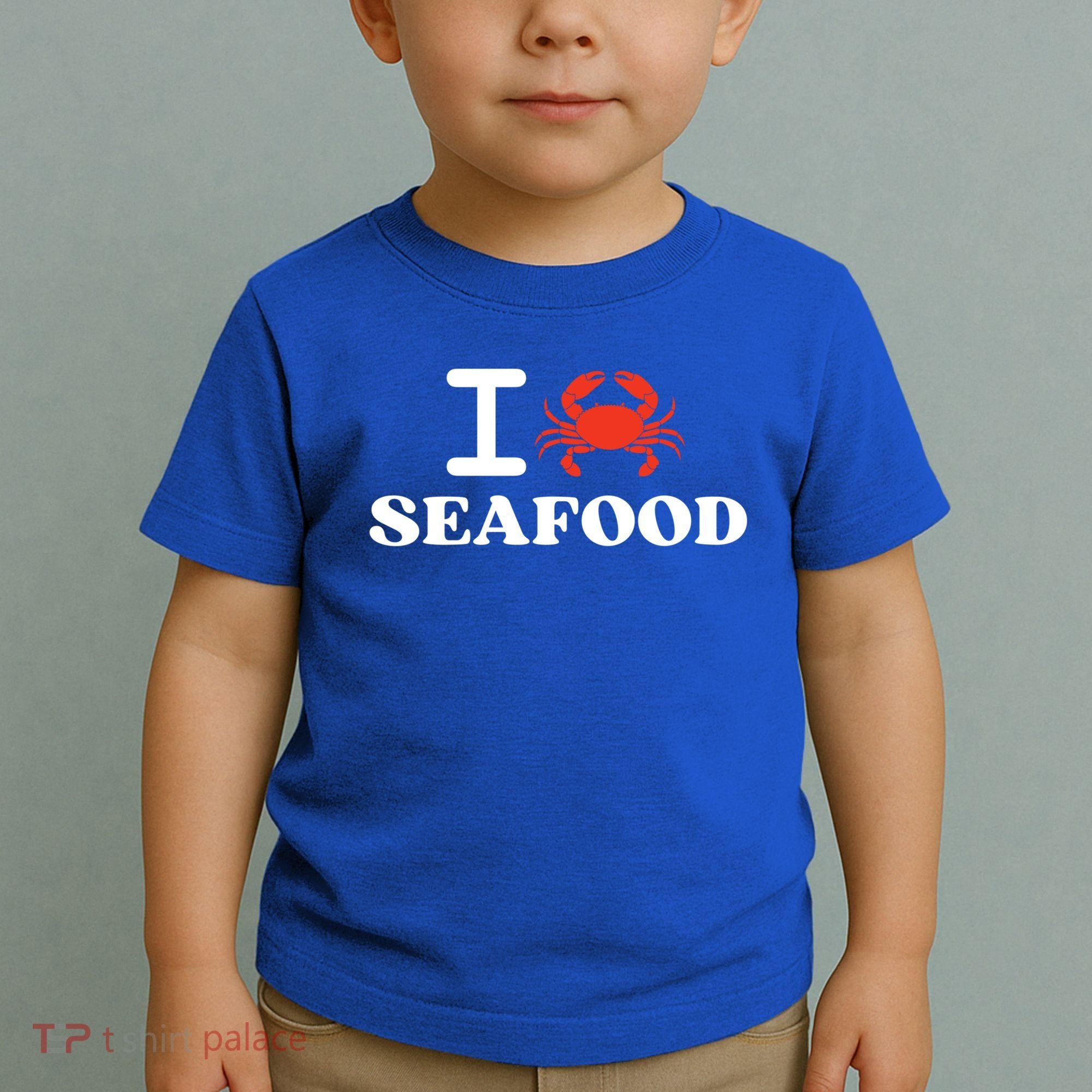 I Love Seafood Crab Shellfish National Seafood Month Gift Toddler T-Shirt