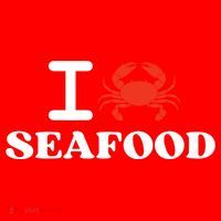 I Love Seafood Crab Shellfish National Seafood Month Gift Santa Hat thumb 1