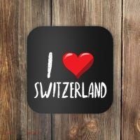 I Love Switzerland Traveler Souvenir Coaster thumb 0