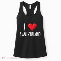 I Love Switzerland Traveler Souvenir Women's Tank Top thumb 0