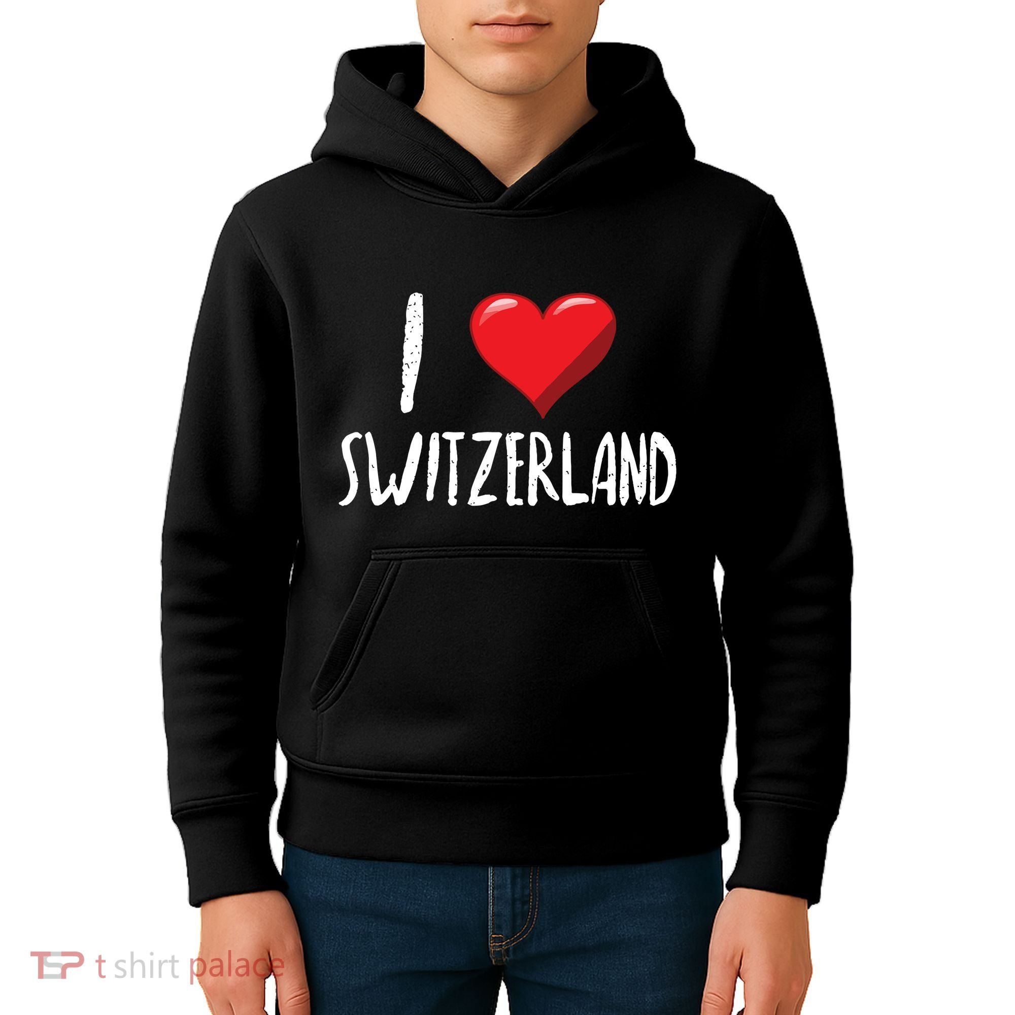 I Love Switzerland Traveler Souvenir Kids Hoodie