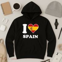 I Love Spain Spanish Flag Heart Hoodie thumb 3