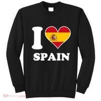 I Love Spain Spanish Flag Heart Sweatshirt thumb 0